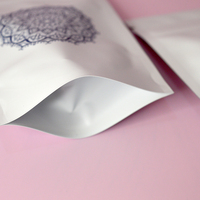 Sacs en plastique Mylar anti-odeur, imprimés personnalisés, finition mate, doux au toucher, fermeture à glissière, résiste à la chaleur