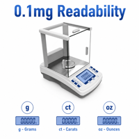 Balance analytique électronique entièrement automatique à haute sensibilité pour laboratoire et hôpital