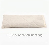 Coussin pour les yeux en lin naturel à 100 %, à la lavande, respirant, lesté, pour la méditation, cadeau pour les peaux sensibles