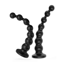 Perles anales vibrantes, plug anal rechargeable, plug anal flexible, masseur de prostate avec 10 modes de vibration, jouets anaux pour hommes et femmes