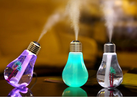 Ampoule colorée à ultrasons USB humidificateur d'air voiture Cool-brume turbine humidificateur de table Portable arôme diffuseur d'huile essentielle
