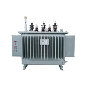 100KVA 10KV S11 Transformador de electricidad de distribución de energía lleno de aceite de doble voltaje completamente sellado Transformador de cobre completo