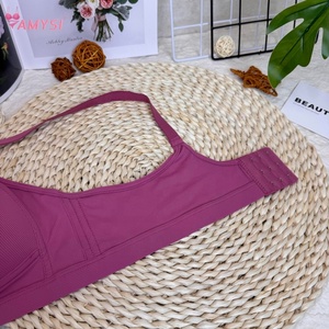 C19 # Sujetador con aros liso <span class=keywords><strong>de</strong></span> talla grande para <span class=keywords><strong>mujer</strong></span> <span class=keywords><strong>de</strong></span> alta calidad Diseño <span class=keywords><strong>de</strong></span> punto sexy para mujeres mayores <span class=keywords><strong>de</strong></span> mediana edad con sobrepeso al por mayor - Product Image 6