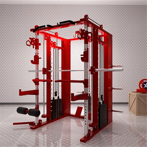 Machine Smith avec système de croisement de câbles, équipement d'entraînement multifonctionnel, rack de musculation robuste, cadre d'entraînement combiné pour fitness - Product Image 2