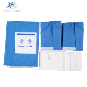 Sterile Disposable Surgical Cardiovascular Angiography Drape Pack