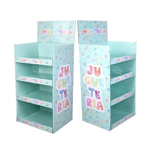 Tùy chỉnh LEGO tông hiển thị kệ cửa hàng bán lẻ 4-Tier fsdu hiển thị giá đồ chơi giấy sóng hiển thị đứng - Product Image 1