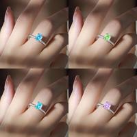 Bague Vintage en Zircon Haute Qualité Coupe Fleur de Glace, Argent Sterling 925, Bijou Unique et Tendance pour Femme