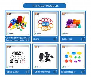 Komponen Karet Cetak Khusus SHUOXI, Part Karet Mekanik Industri, Gasket Karet Khusus, Washer/Grommet/Tutup/Penutup Karet - Product Image 5