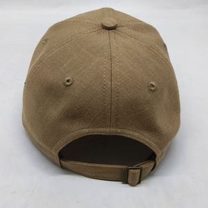 Custom Private Label Brand Breathable Cotton Linen Baseball Caps Structured 6 Panel Outdoor Sport Baseball <b>Hats</b> with Custom Logo - Product Image 3