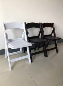 <span class=keywords><strong>Chaise</strong></span> d'hôtel polyvalente empilable en plastique, <span class=keywords><strong>blanche</strong></span> et moderne, pliable et polyvalente, peu encombrante, pour événements et rassemblements - Product Image 4