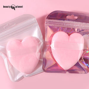 ฟองน้ำแต่งหน้ารูปหัวใจขายดีของแบรนด์ <span class=keywords><strong>Beauty</strong></span> Planet ฟองน้ำกำมะหยี่พิมพ์ลายตามสั่ง พัฟแป้งแบบกำหนดเอง - Product Image 2