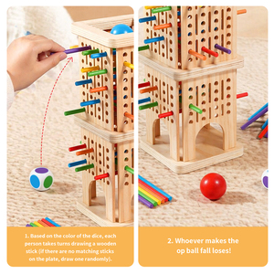 Nuovi Arrivi: Gioco Educativo Montessori in Legno a Doppio Strato per l'Ordinamento dei Colori, Gioco da Tavolo per lo Sviluppo delle Abilità Motorie Fini per Bambini e Bambine - Product Image 3