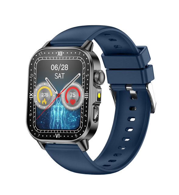 ECG Smart Watch with Call Function Flashlight AI Voice Assistant Body Temperature Health Monitoring Smartwatch