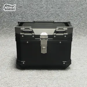 Borske Custom Dirt Bike Parts Motorbike Delivery Rear Box PP Motorcycle Trunk Tail Box Top Case Motorcycle Luggage Storage Box