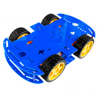 Kit de voiture intelligente 4wd kits de châssis de voiture robot intelligent kit de robot éducatif kit intelligent de robot microbit
