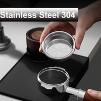 Panier-filtre à expresso en acier inoxydable 304 de 51 mm, panier-filtre à expresso de précision non pressurisé pour porte-filtre de 51 mm