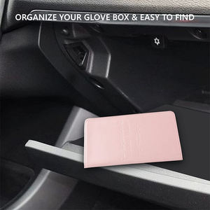 PU — portefeuille en cuir pour <span class=keywords><strong>voiture</strong></span>, <span class=keywords><strong>porte</strong></span>-cartes, à visière, <span class=keywords><strong>porte</strong></span>-documents et <span class=keywords><strong>porte</strong></span>-stylo, nouvelle collection - Product Image 6