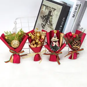 Christmas gift card flower mini dry flower bouquet fragrant gift box jewelry accessories decorative gift