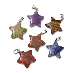 Colgante de Estrella de Piedra Natural para Hacer Collares, Accesorios de Joyería DIY, Origen Yiwu, Estilo Dulce Otoño 2025 AC4010 - Product Image 5