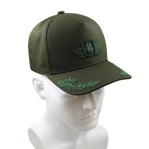 หมวกเบสบอลปักลายอัศวินวินเทจสีเขียว 5 ชิ้น  หมวกเบสบอลผ้าฝ้ายเปล่าสำหรับปักลาย - Product Image 5