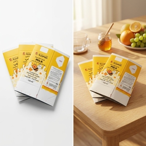 Eco-Friendly Recycled Materials Square <strong>Milk</strong> <strong>Boxes</strong> Coated Paper Food Grade Mailer <strong>Boxes</strong> Custom Logo Food Packaging Source Factory - Product Image 5