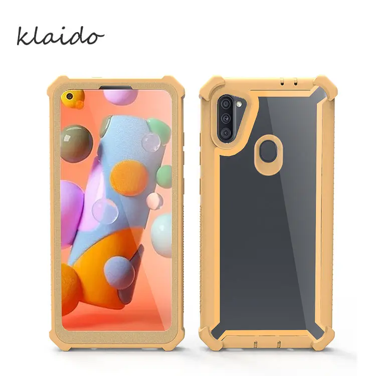 Funda de teléfono 3 en 1 de múltiples capas para Samsung Galaxy A11, a prueba de golpes, pantalla de 6,4 pulgadas