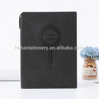 Carnet de notes à couverture rigide en cuir PU, reliure parfaite, 96 feuilles A4 A5 A6, avec stylo