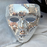 Masque Disco Moderne Scintillant en Gros pour Halloween, Noël, Nouvel An, Mascarade, Cosplay, Boule Miroir