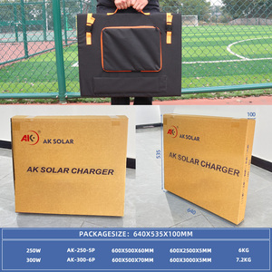 300W PET EFTE折りたたみ式ソーラーパネル充電器USB-Cポータブルパワーバンクソーラー充電パックキャンプパワー軽量メーカー - Product Image 4