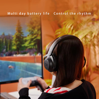 HyperX Cloud Mix2 Headset Gaming ANC nirkabel, peredam kebisingan aktif bahan kulit untuk penggunaan ponsel perjalanan