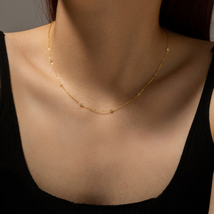 Colliers FUAMAY pour femmes, collier en argent 925, charmes dorés pour femmes, collier en zircon - Product Image 6