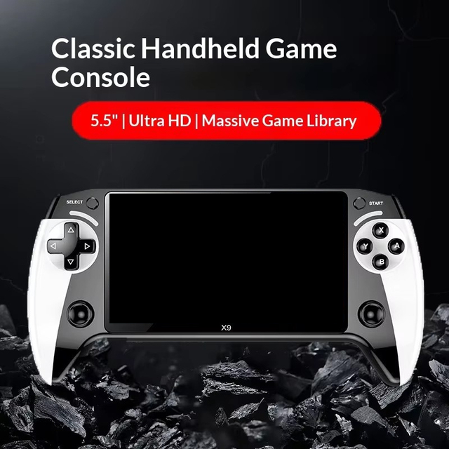 X9 Handheld Joysticks Game Console With 5.5-inch HD Large Screen Arcade-style Long Battery Life Mini Portable Retro Game Machine
