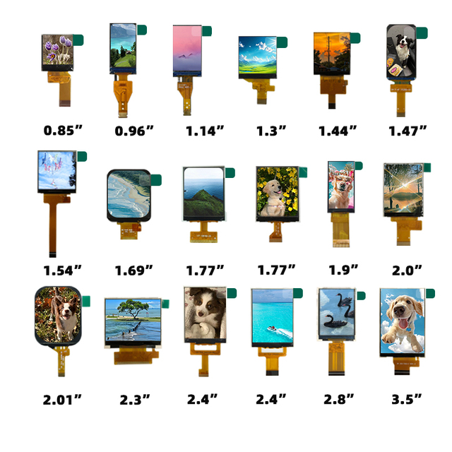 Factory Direct Price TONWELL Brand 0.85-3.5 Inch TFT LCD Display Module with 128x128 Resolution