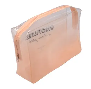 Kích thước tùy chỉnh Túi mỹ phẩm tạo nên túi dây kéo đồ vệ sinh cá nhân rõ ràng túi nhựa PVC