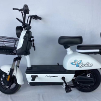 Scooter électrique à 2 roues avec moteur avant 48V 1000W, cadre en acier, roues de 14 pouces, tableau de bord numérique pour freins à tambour, usage adulte