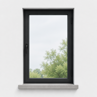 SERIE MINIMALISM Ventanas Ultra Estrechas de Doble Vidrio con Perfil de Aleación de Aluminio, Certificación CE, con Mosquitera para Hogares