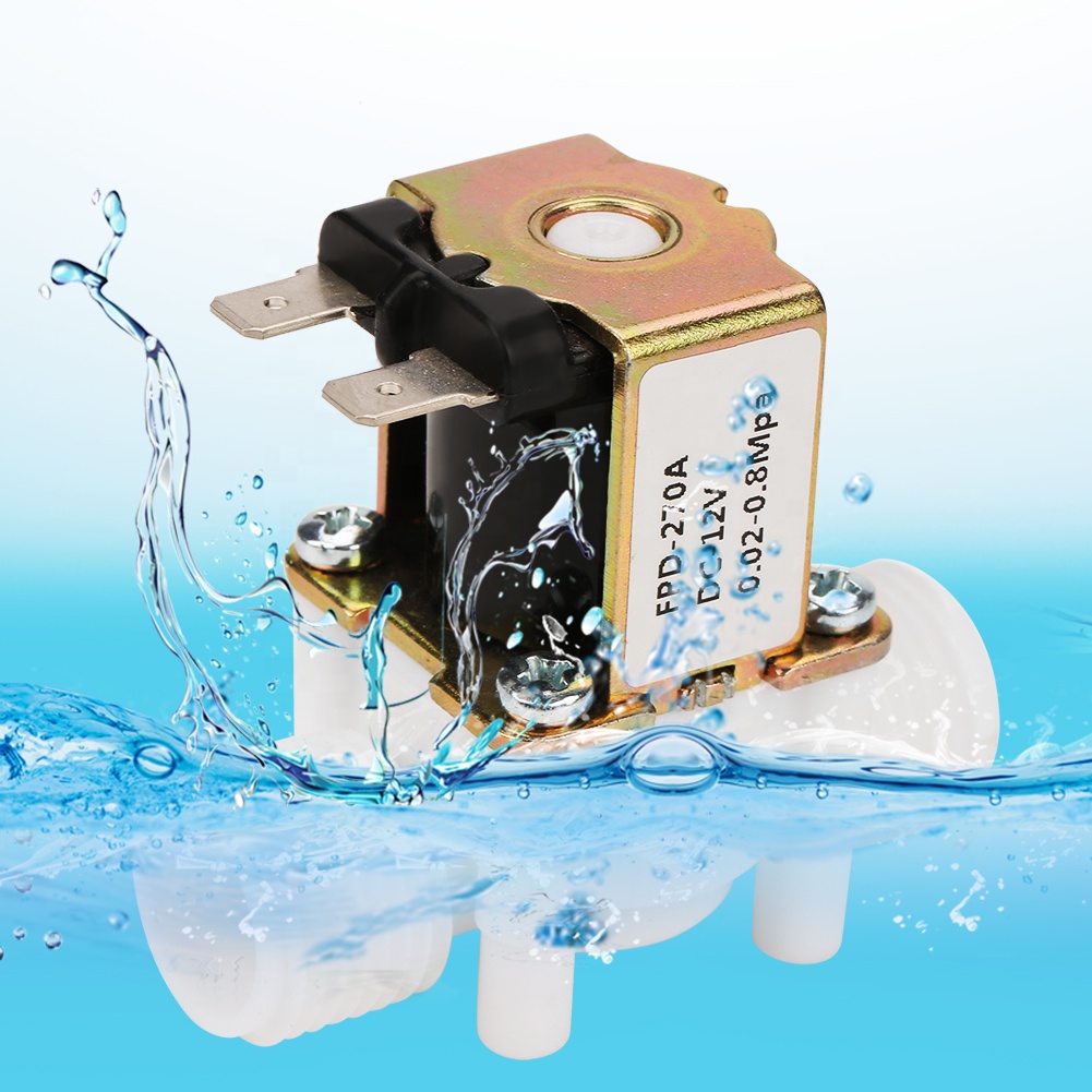 Elettrovalvola A Solenoide DC12V 300mA | Normalmente Chiusa In Ottone G3/4 Per Acqua, 0-55°C - 2