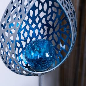 Penjualan laris lampu surya LED bola kaca retak bertenaga surya desain api unik lampu taman luar ruangan - Product Image 4