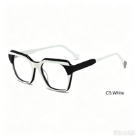 Monture de lunettes optiques en acétate, monture carrée pleine, montures de lunettes de prescription, plusieurs couleurs, logo personnalisé, lunettes pour hommes et femmes