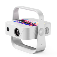 Projecteur LED portable interactif A3, 300 lumens ANSI, 1080P natif, max 4K, zoom optique 50-100%, WiFi6, BT5.4, projecteur domestique