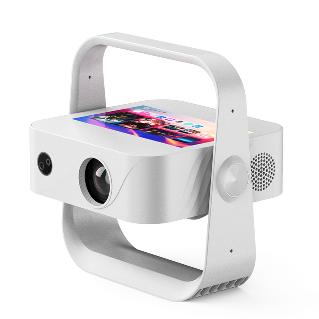 A3 Interactive Portable LED Projector 300 ANSI Lumens Native 1080P Max 4K 50-100% Optical Zoom WiFi6 BT5.4 Home Projector