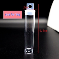 Perles de verre transparentes Moyamoya Storage Crystal 6g 15g 10g 16g, petit flacon en plastique facile à transporter, emballage d'échantillons de perles de rocaille