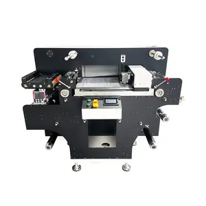 VR320X label die cutter roll to roll rotary label finisher digital roll label laminate cutter finisher
