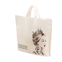 Sacs d'emballage cadeau portables en plastique, sacs de shopping pour vêtements pour femmes, sacs d'emballage personnalisés pour vêtements pour enfants