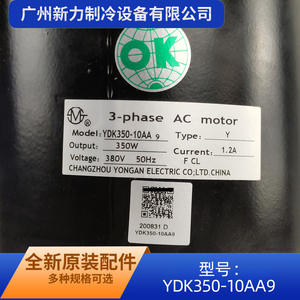 Moteur AC triphasé Changchun Yongkai YDK350-10AA9 380V pour remplacement du ventilateur de climatisation central Trane - Product Image 4