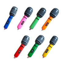 Microphones gonflables pour jeux d'imitation, jouets gonflables en forme de microphone, cadeaux personnalisés pour fêtes d'enfants, jouet gonflable pour piscine