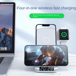 Cargador Inalámbrico Magnético 4 en 1 con Reloj Despertador para <span class=keywords><strong>iPhone</strong></span> 15 14 13 12, Estación de Carga Rápida para Apple Watch 9 8 <span class=keywords><strong>7</strong></span> 6 5 y <span class=keywords><strong>Airpods</strong></span> - Product Image 5