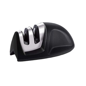 Tungsten Steel <b>Knife</b> Sharpener With Stainless Steel Rods Manual Sharpening <b>Tool</b> For Kitchen <b>Knives</b> ABS Base ND 079 - Product Image 1