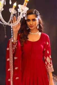 New Designer Party Wear Beautiful <b>Fancy</b> Digital Simple Gown with Dupatta High Quality Dresses Premium Fabric Dress - Product Image 4