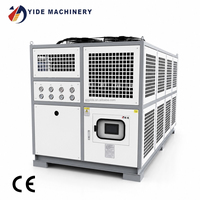 Refroidisseur à compresseur scroll refroidi par air 100 CV avec évaporateur en acier inoxydable pour le refroidissement des machines de remplissage de bière et de sertissage de canettes